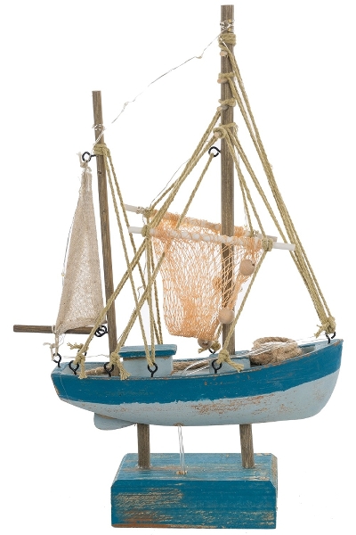 MyFlair Segelboot mit LED Lichterkette,