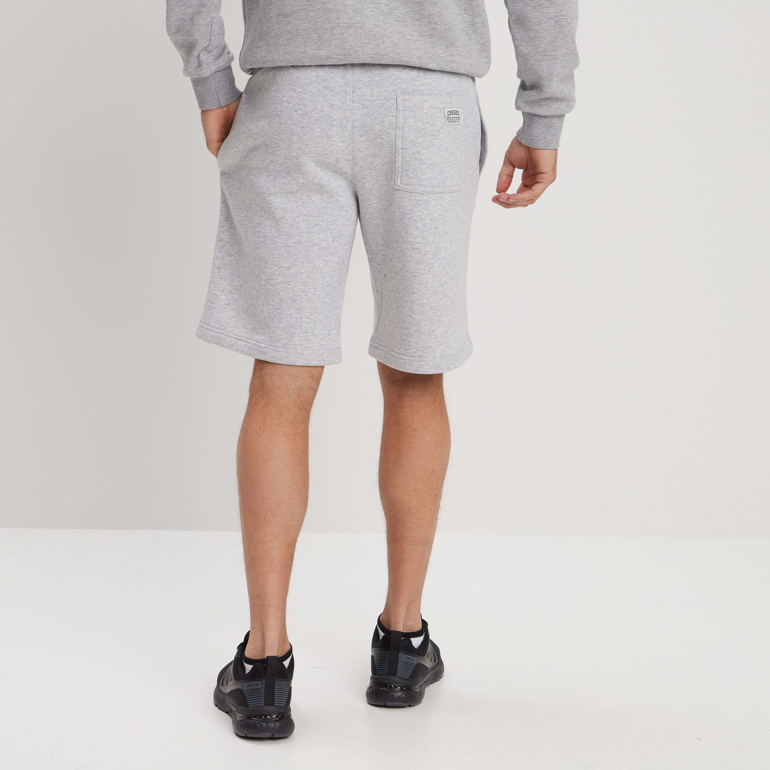 Jogging-Short droit Creeks gris homme | La Halle