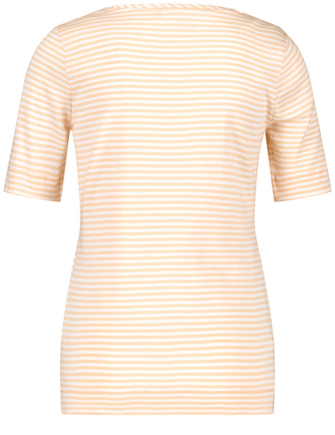 Geringeltes T-Shirt aus Baumwolle