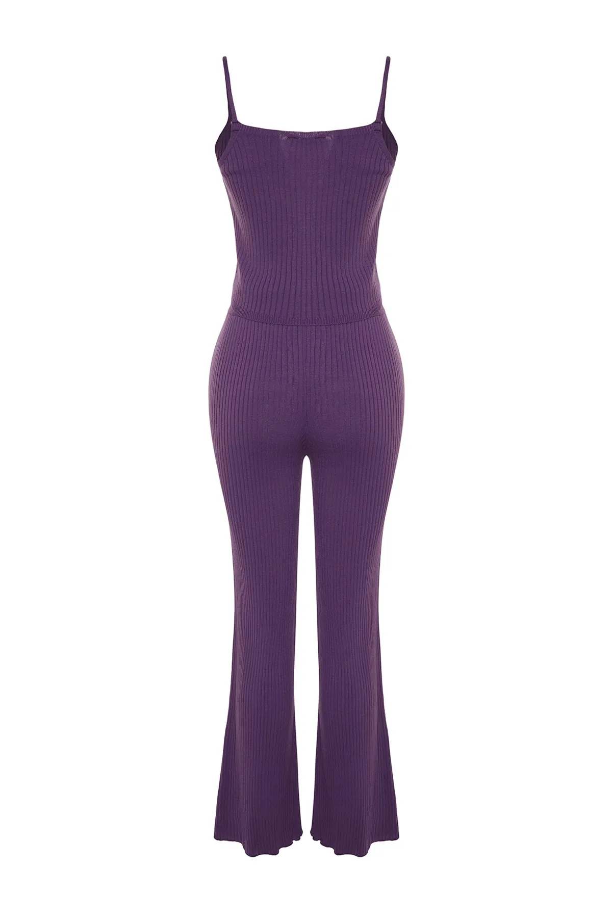 Trendyol Collection  Lila, taillierte Bluse, Strickjacke, Hose, Strickoberteil und -unterteil, Set TWOAW22AU0006