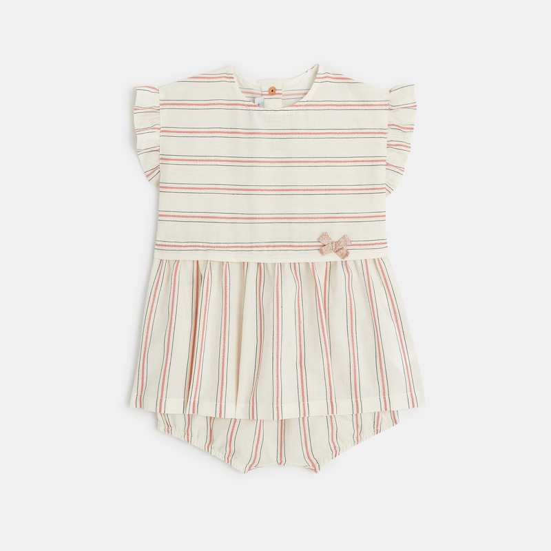 Robe bébé fille à rayures Absorba