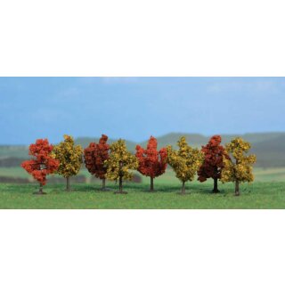 Laubbäume herbstlich 4 cm (8 Stk.)