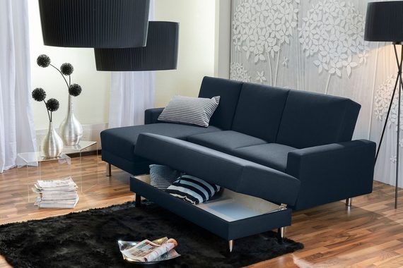 Max Winzer® Loungesofa Just Fashion Funktionssofa Flachgewebe blau, 1 Stück, Made in Germany