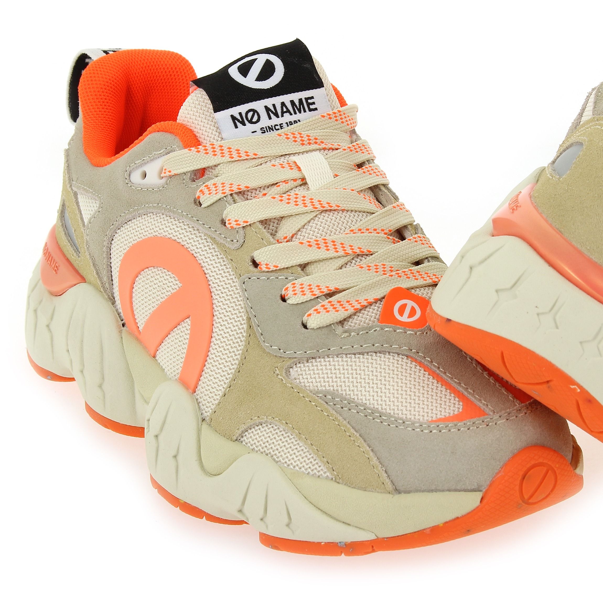 No Name  KRAZEE RUNNER - Beige Orange