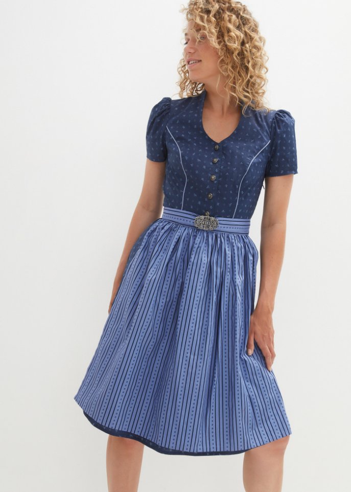 Trachtenkleid mit Schürze, knieumspielend (2-tlg.Set)