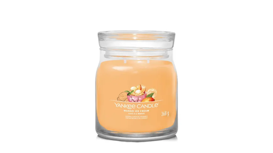 Yankee Candle Duftkerze Signature Medium Jar Mango Ice Cream Mango Ice Cream