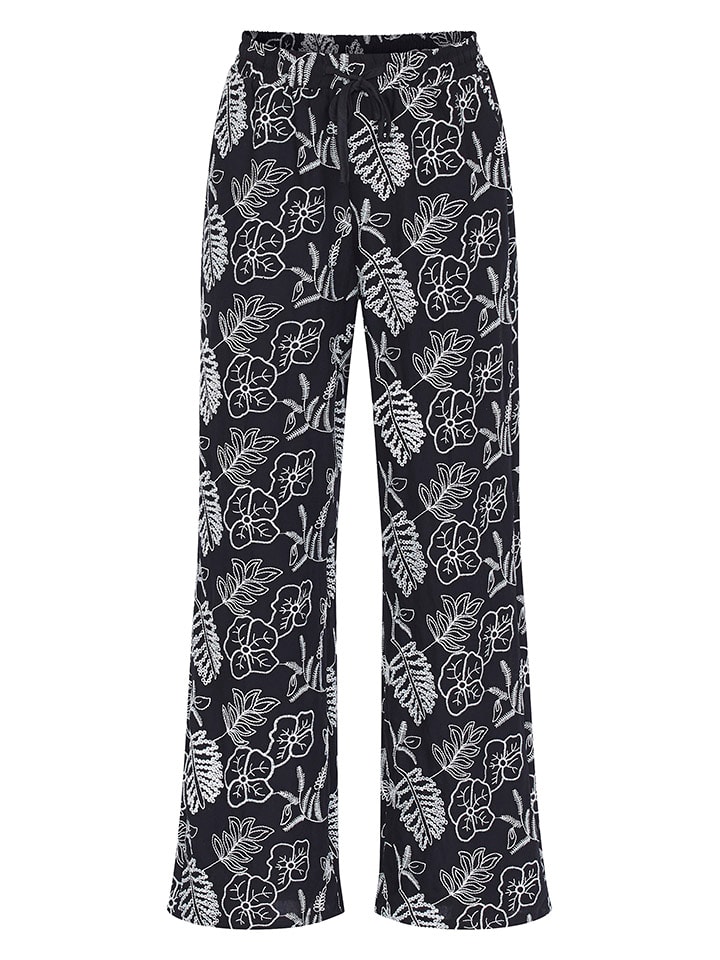 SisterS point Marlenehose in Schwarz/ Creme günstig kaufen