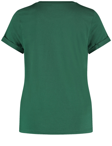 T-Shirt aus Baumwolle mit Ziersteinchen