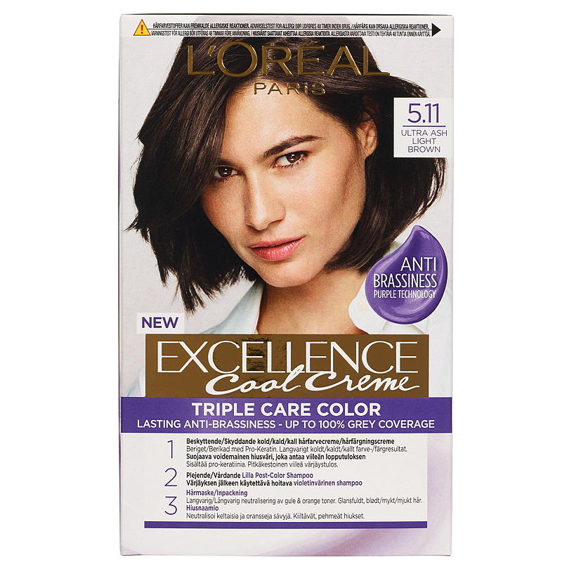 Loreal L'Oréal hårfarge 5.11ultra ash light Excellence