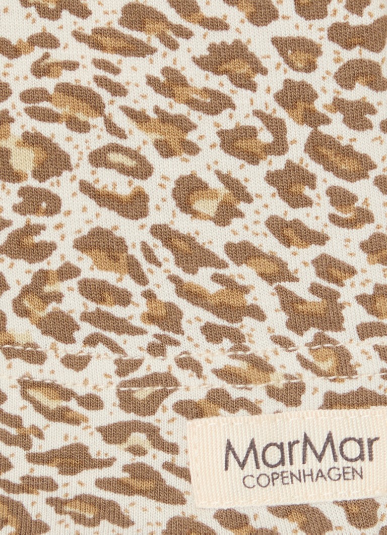 MarMar COPENHAGEN Leo krekls ar garām piedurknēm un leoparda apdruku