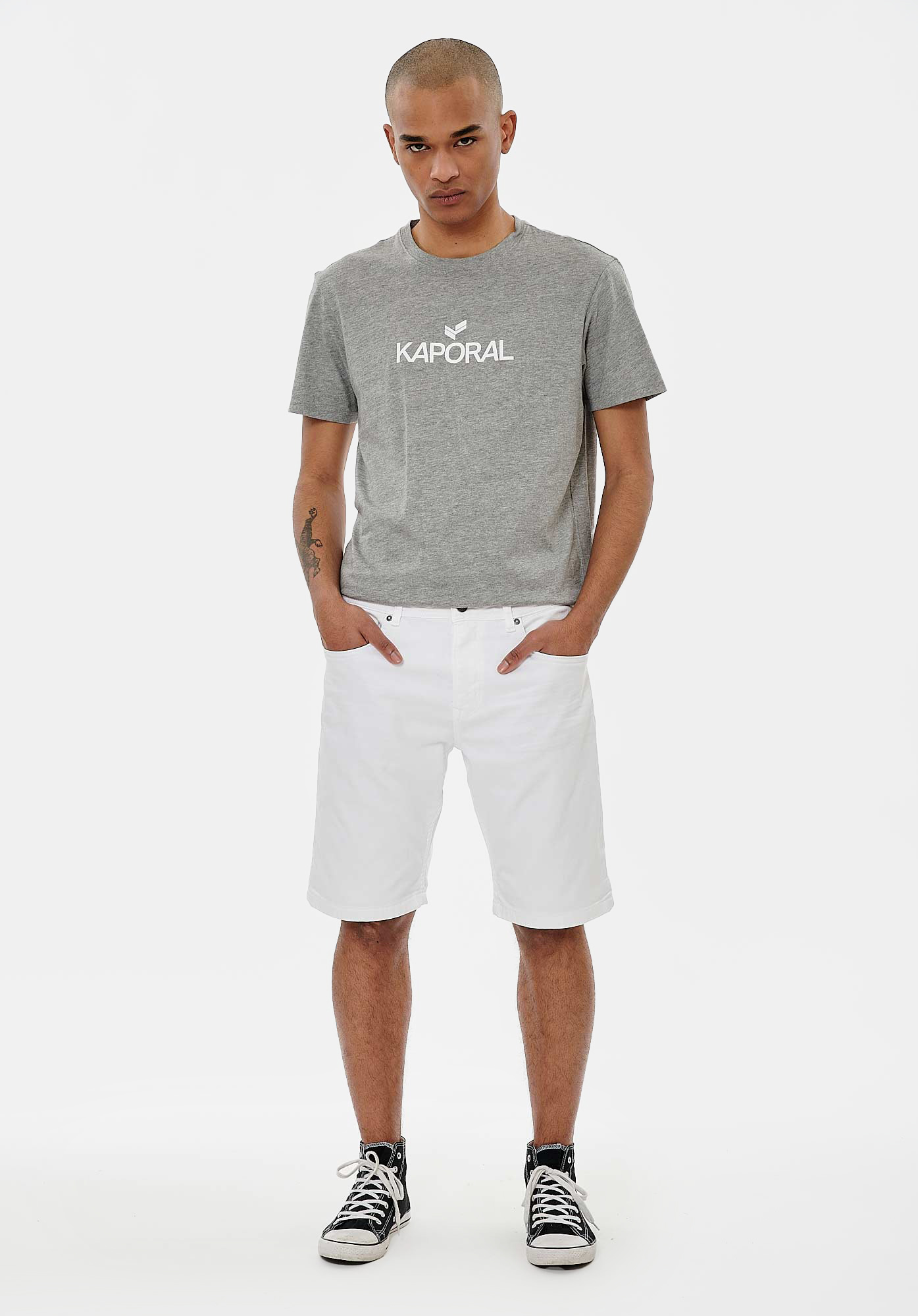 VIXTO  Short straight blanc Homme