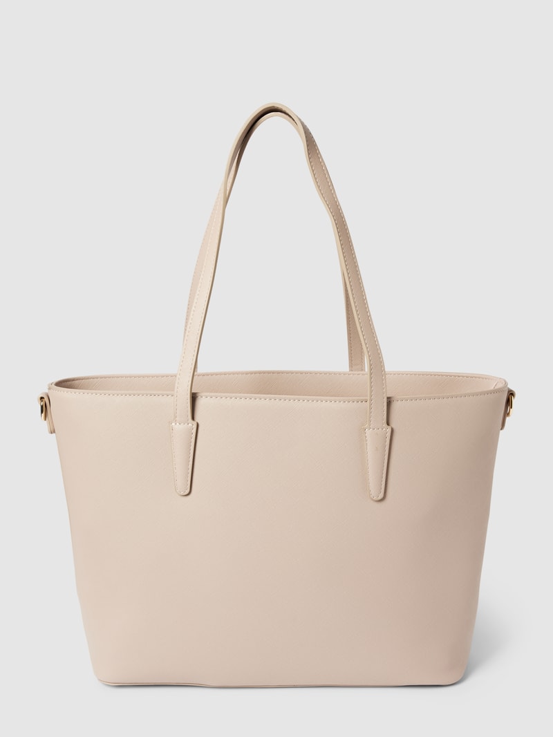Shopper mit Label-Detail Modell 'ZERO' in beige