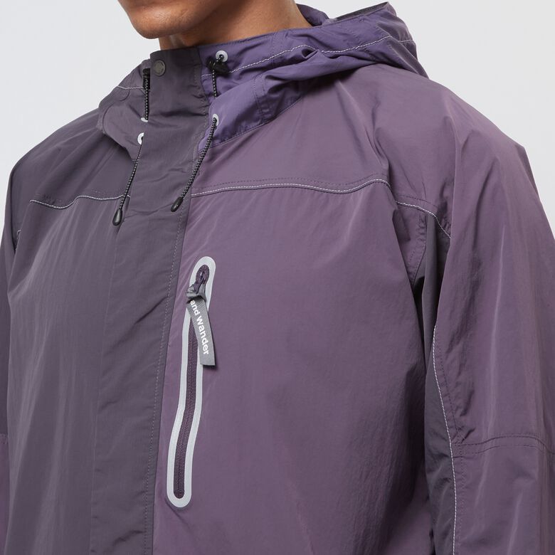 Gramicci x And Wander Patchwork Wind Hoodie multi purple