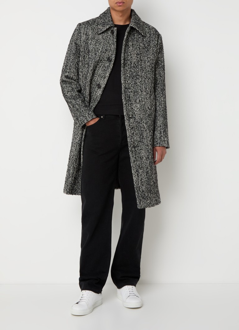NN.07 Franco wool blend coat with side pockets