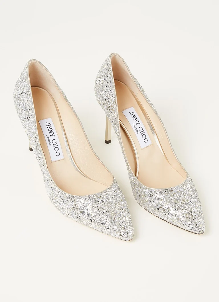 Pantofi cu toc înalt Jimmy Choo Romy cu detalii strălucitoare