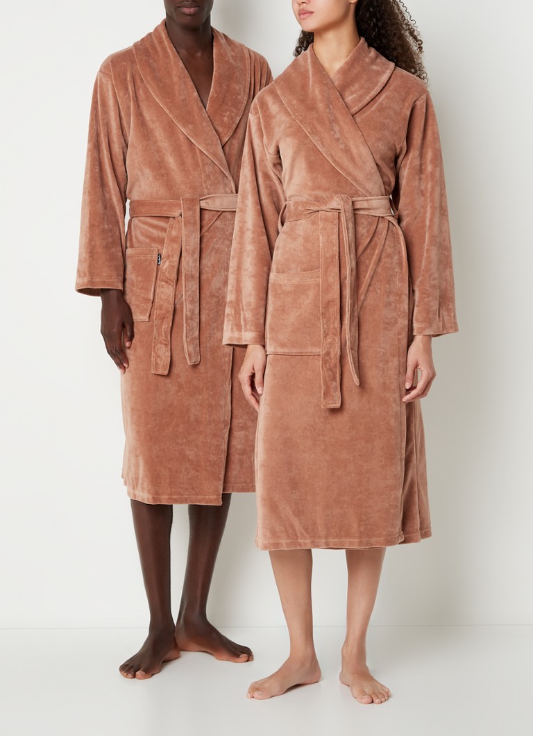 Szlafrok Vandyck Grace Velvet z kieszeniami bocznymi – unisex