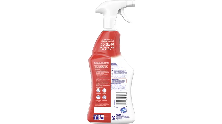 Sagrotan Küchen-Reiniger Spritzige Zitrone 750 ml