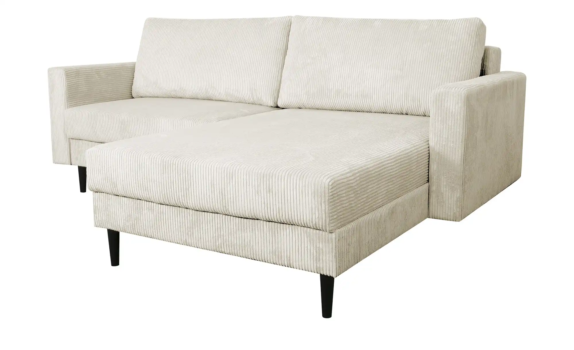 Primo Ecksofa trendiger Cordstoff Livorno