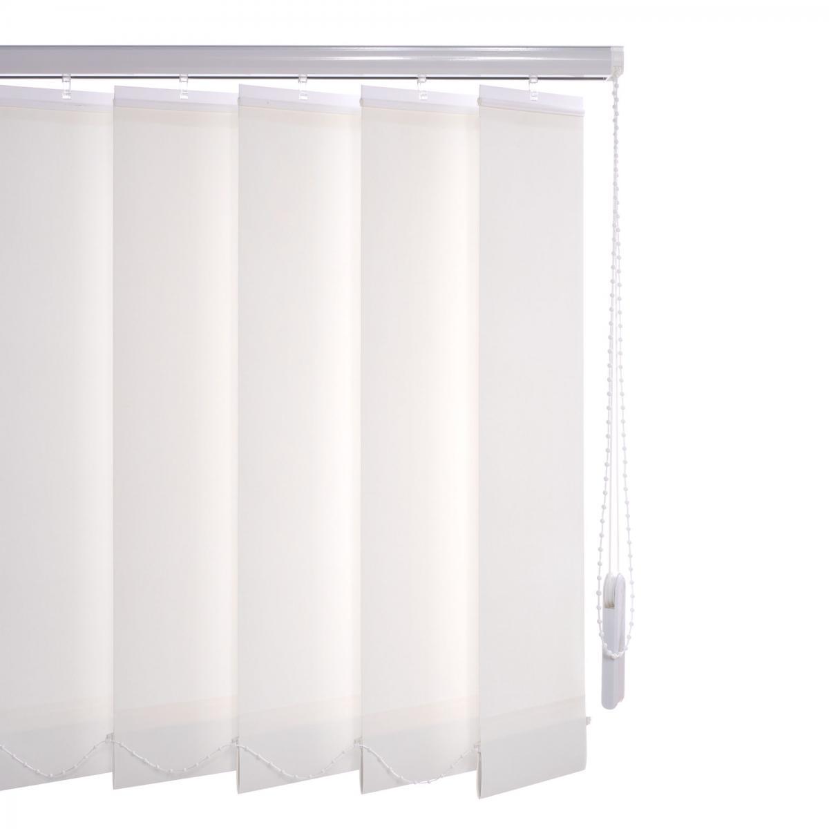 Bella Casa Schiebevorhang 150 x 250 weiß 89 mm