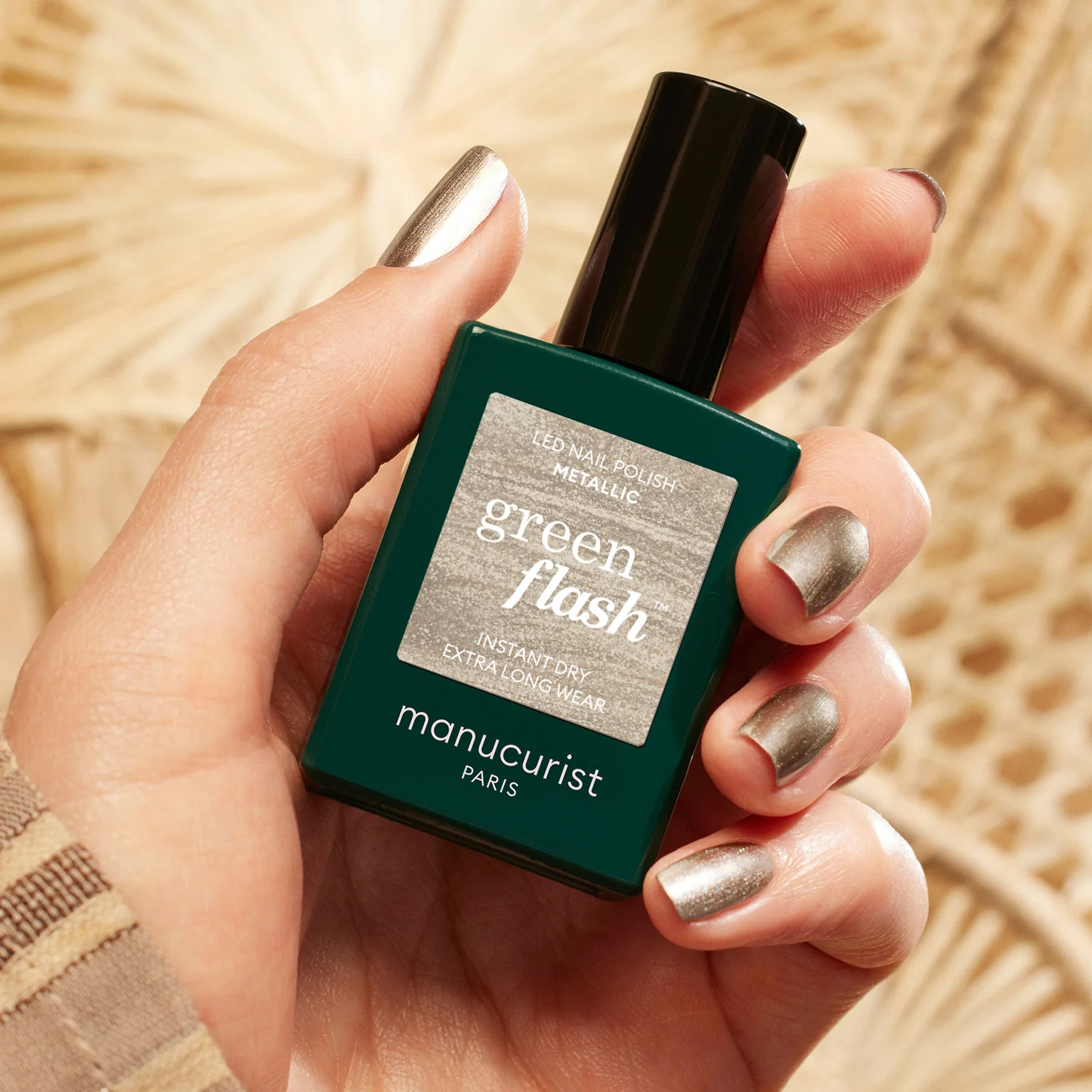 Félig állandó LED Green Flash™ - 15 ml metálfényű