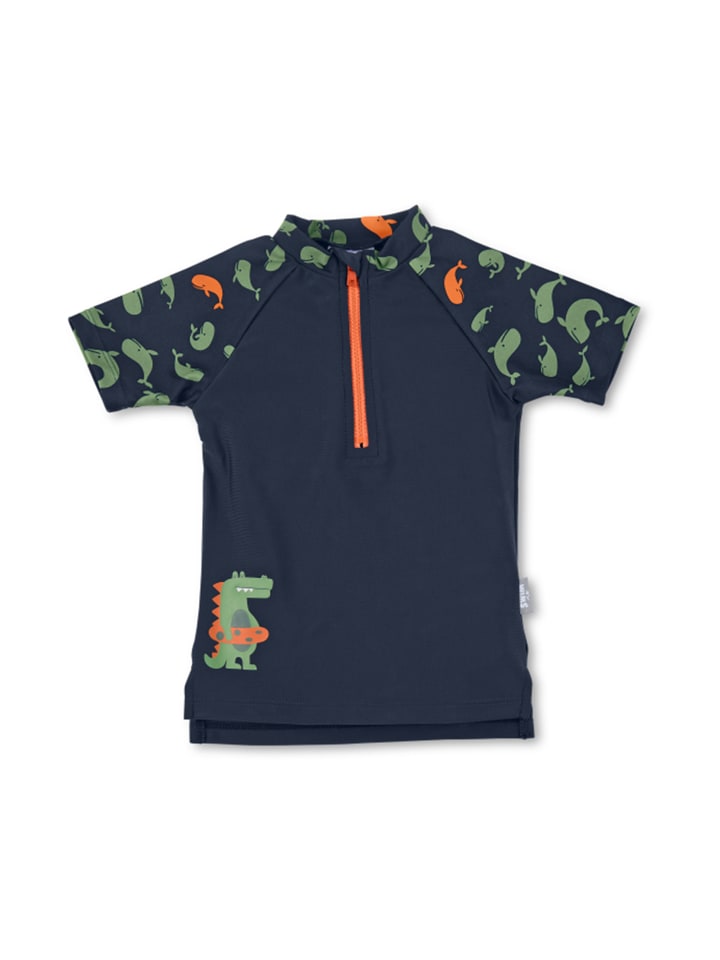 Sterntaler Badeshirt kurzarm Wale   Krokodil in marineblau günstig kaufen 80
