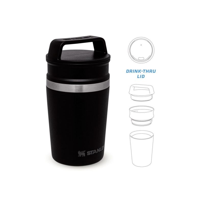 Stanley Adventure Shortstack Travel Mug 8oz\/230ml Matte Black Pebble