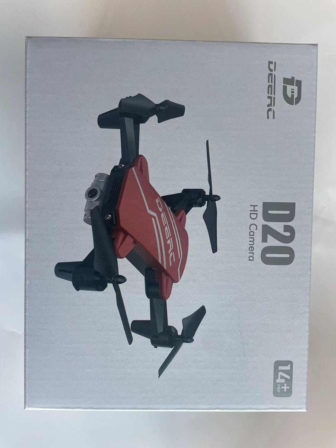 DEERC D20 Mini Drohne für Kinder mit Kamera, Faltbar RC Quadcopter Drohne (720P, mit 2 Akkus Lange Flugzeit, Tap-Fly, One Key Start, Headless Modus)