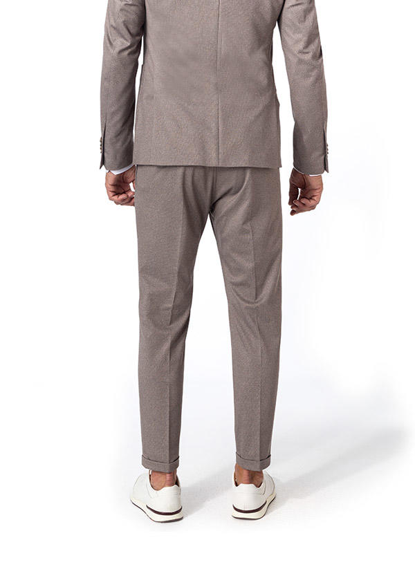 CINQUE, Bundfaltenhose Cisand, Mikrofaser, greige meliert