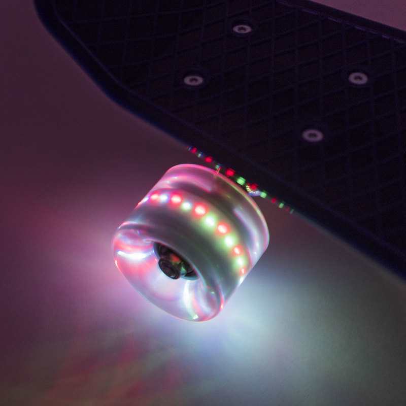 Skate bleu roues lumineuses Oxybul