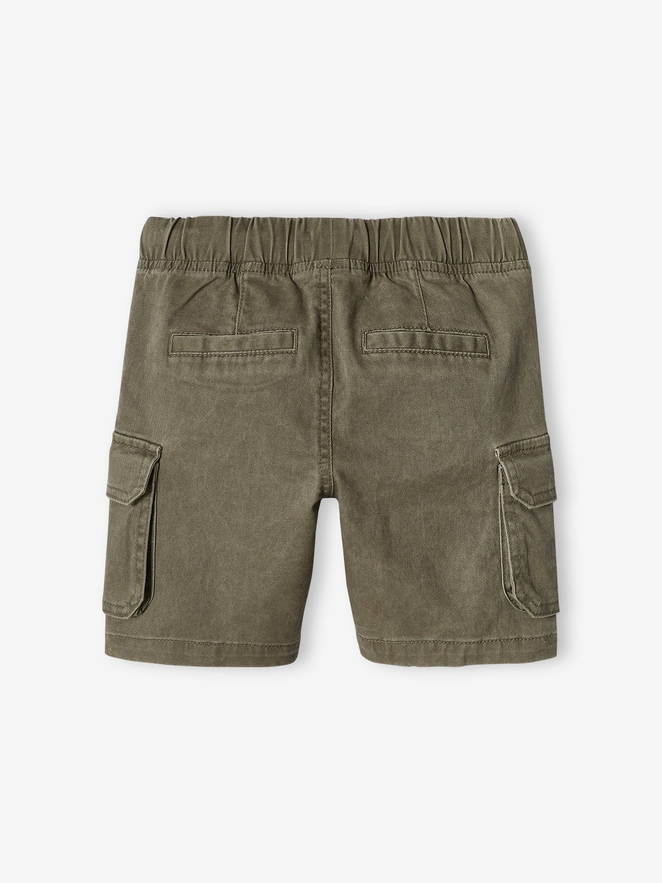Short battle garçon facile à enfiler beige