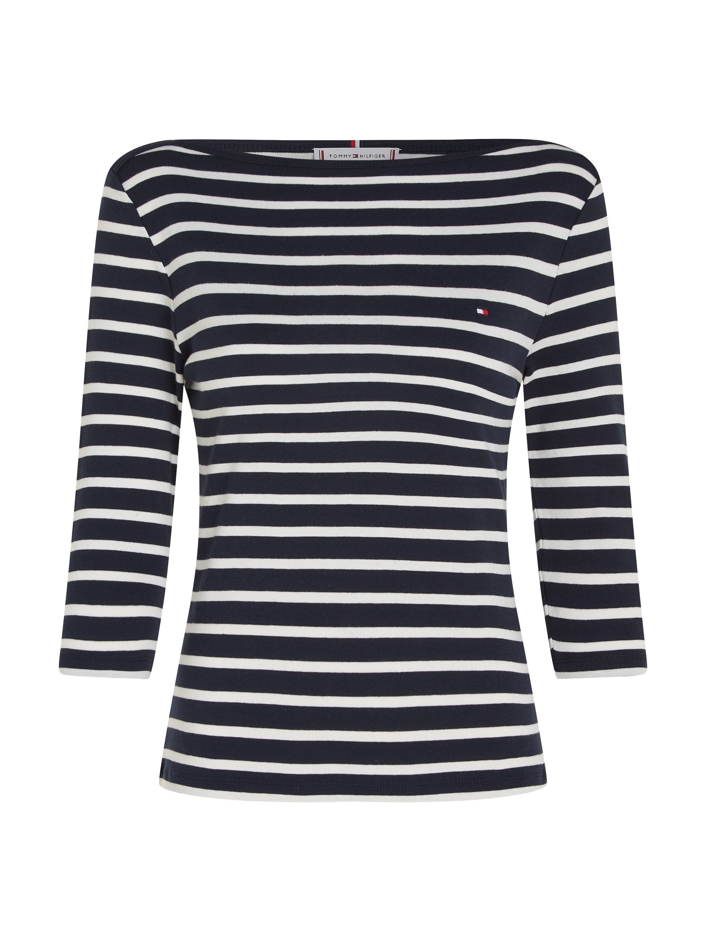 Tommy Hilfiger 3/4-Arm-Shirt NEW CODY SLIM BOAT-NK 3/4SLV mit Streifenmuster