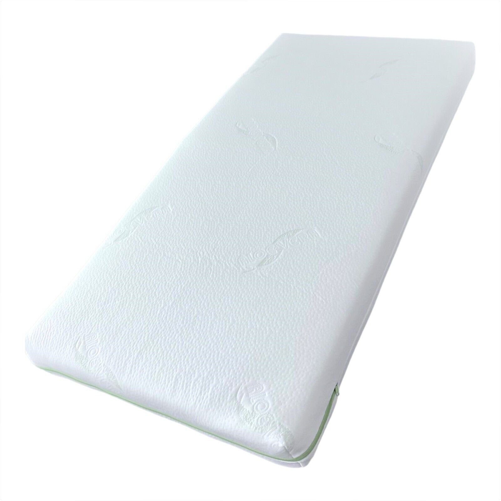 Babymatratze Matratze 120x60x6cm Aloe Vera - Bezug Schaumstoffmatratze Baby, Dedstore-Baby, 6 cm hoch, (Set, 1-tlg)