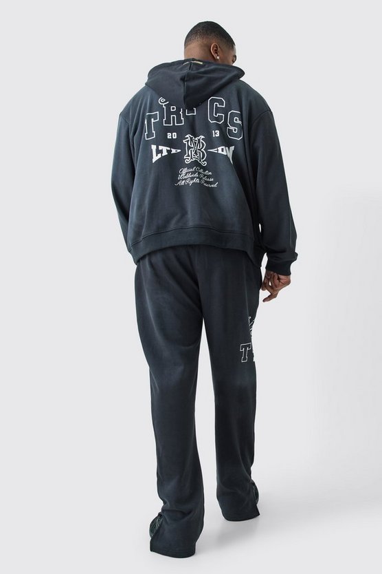 Plus Jogginghose mit Seitenschlitz