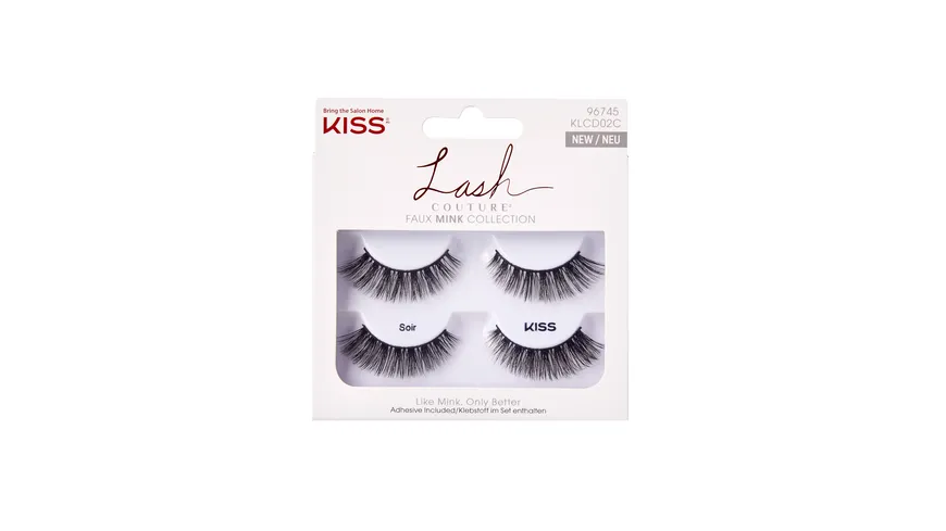 KISS Lash Couture Wimpernband Doppelpack schwarz