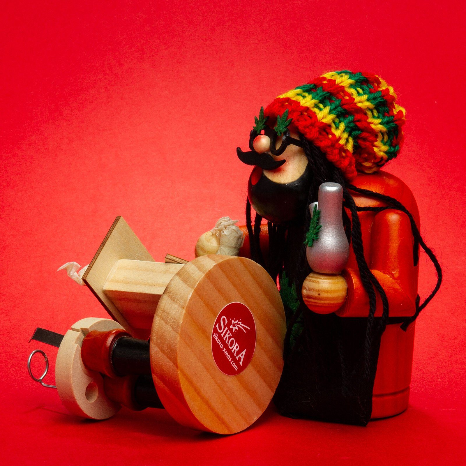 SIKORA Weihnachtsfigur RM-A Räuchermännchen aus Holz 3 Größen verschiedene Motive