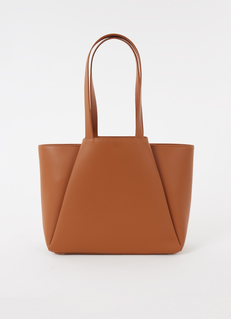 Sac bandoulière KAAI Midi Pyramid en cuir avec compartiment pour ordinateur portable 13 pouces