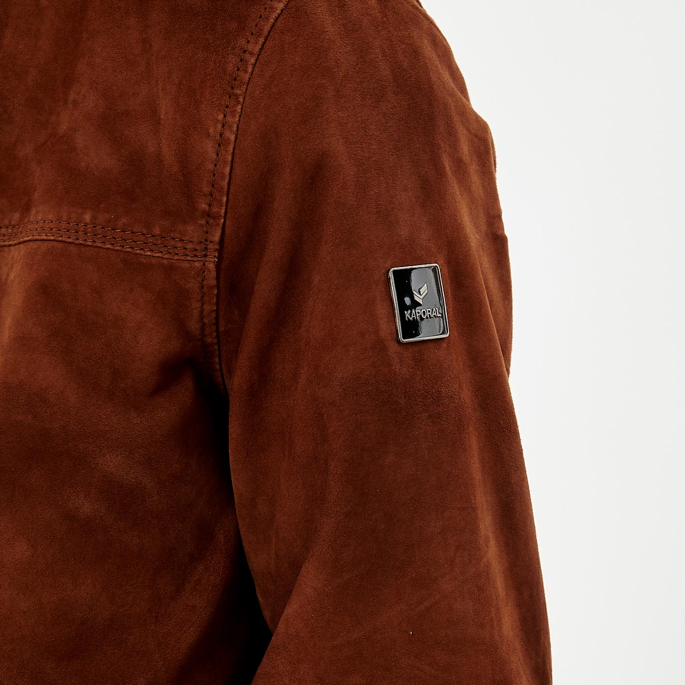 NAVAR  Blouson en cuir marron Homme