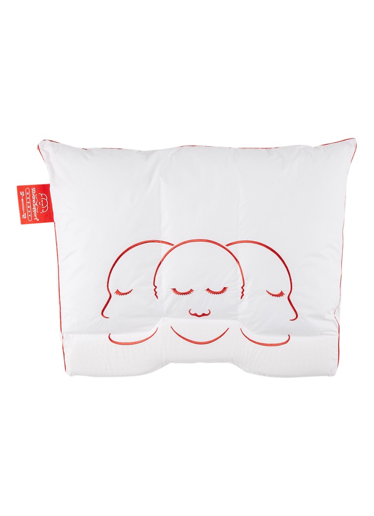 Oreiller Silvana Grenat ultra doux avec support pour la nuque 60 x 70 cm