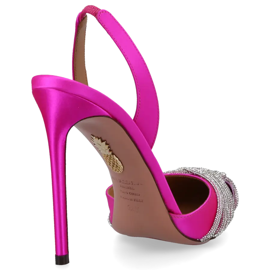 Aquazzura - Pumps GATSBY 105 Satin - pink