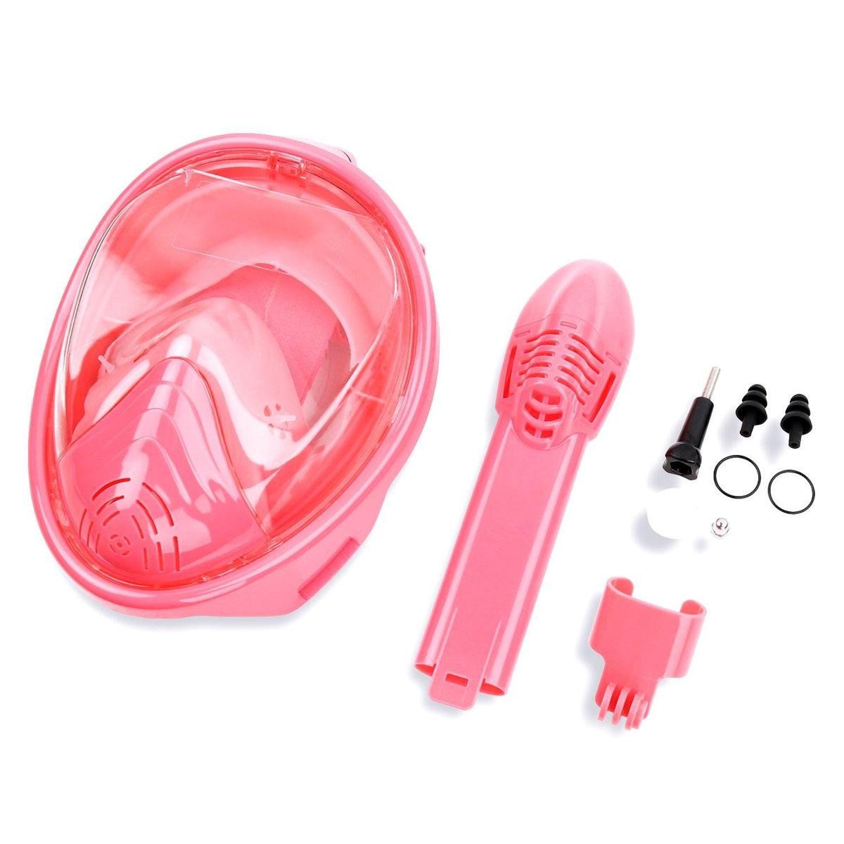 Campingwise Kinder XS pink Vollgesichts-Tauchmaske