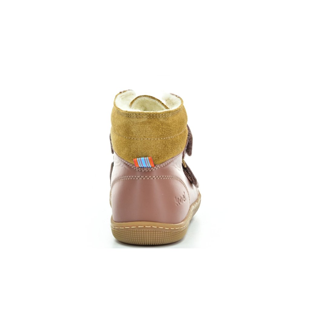 Koel4kids Demil Napa Wool Old Rose Winterbarfußschuhe
