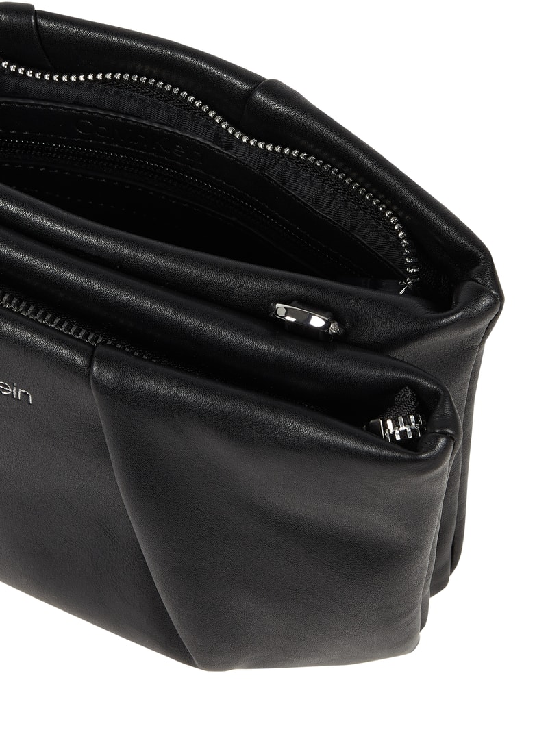 Clutch in Leder-Optik  in schwarz