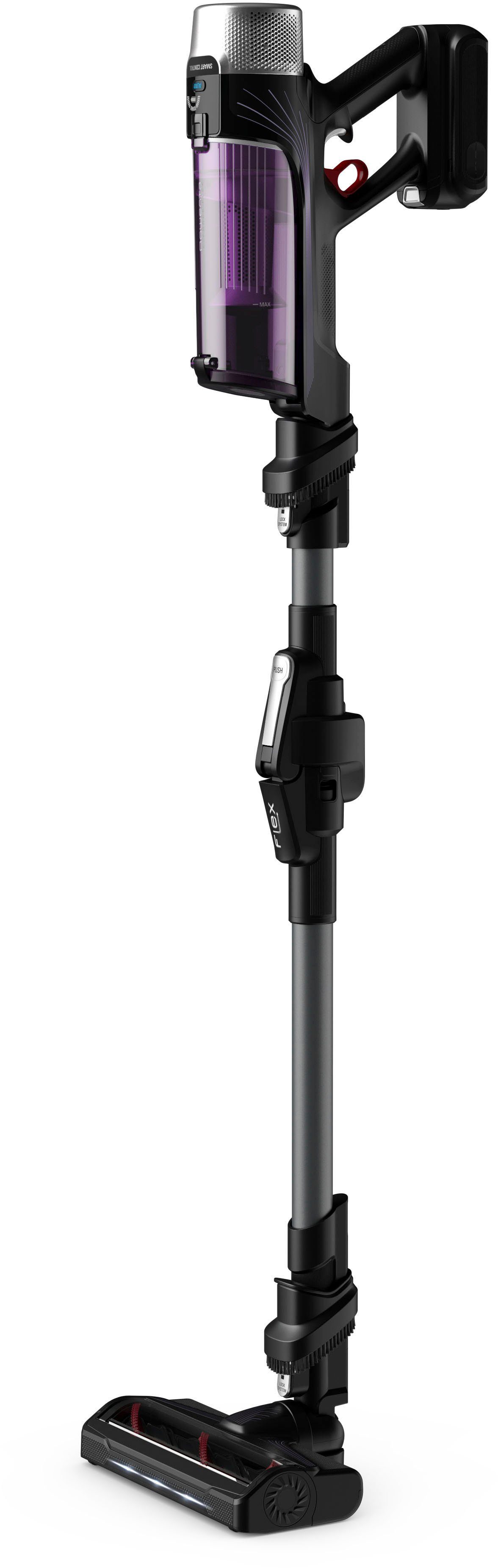 Rowenta Akku-Hand-und Stielstaubsauger HERO, RH2038 X-Force Flex 9.60 Allergy, 250 W, beutellos, kabellos, hohes Fassungsvermögen, Flex-Gelenk, lange Betriebsdauer