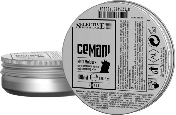 Selective Professional Cemani Matt Molder Haarwachs