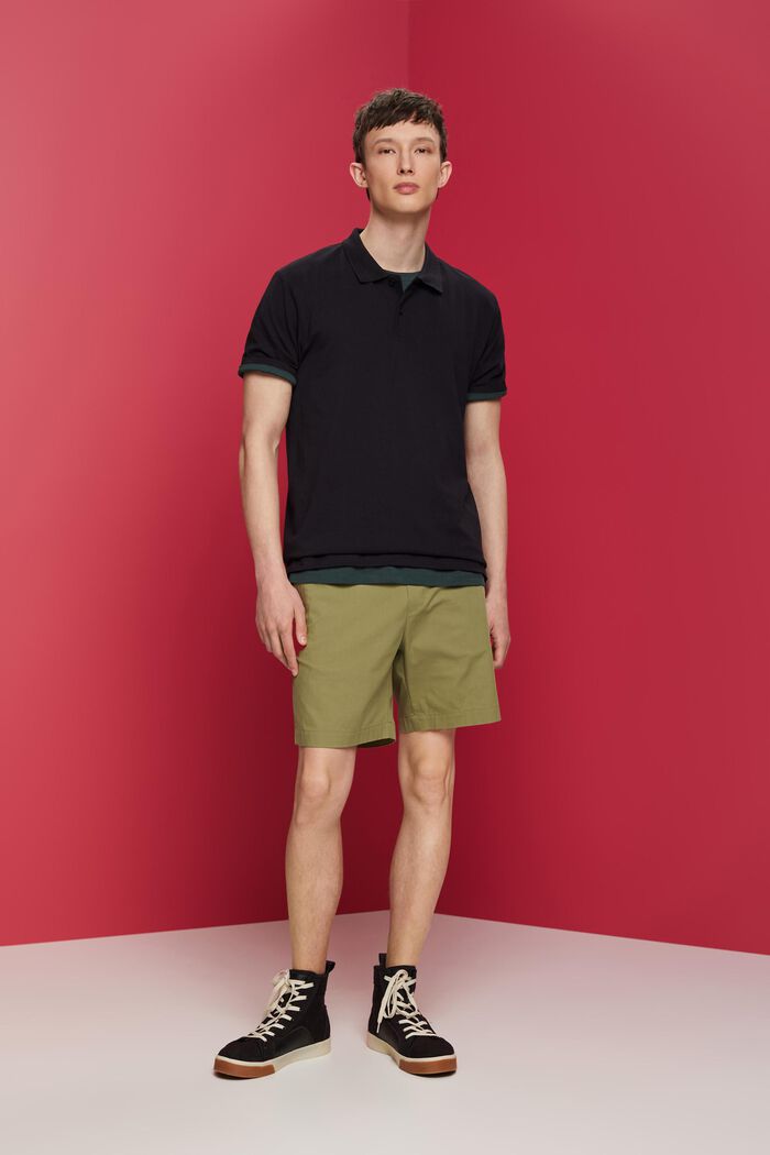 Slim-Fit-Poloshirt aus Baumwoll-Piqué