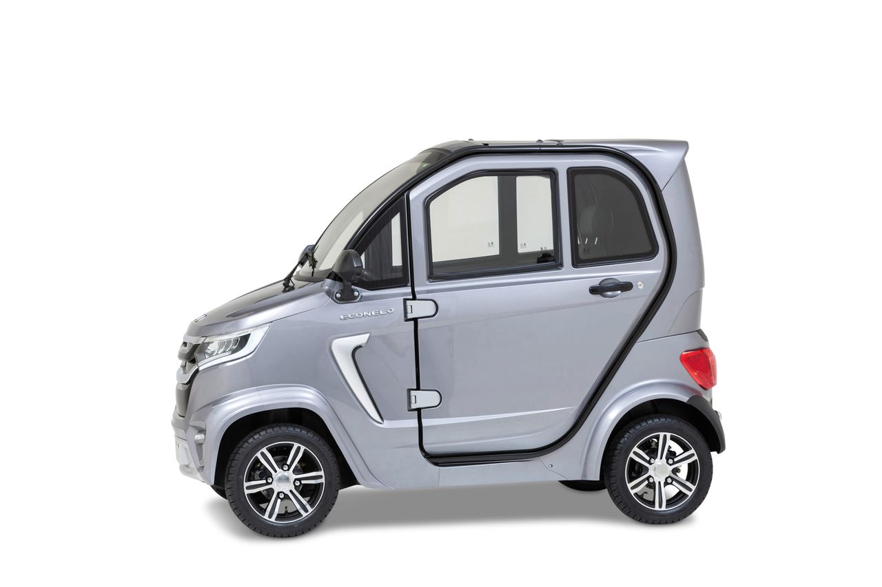 Econelo Elektro Kabinenroller Nelo 4.1  45 km/h silbergrau