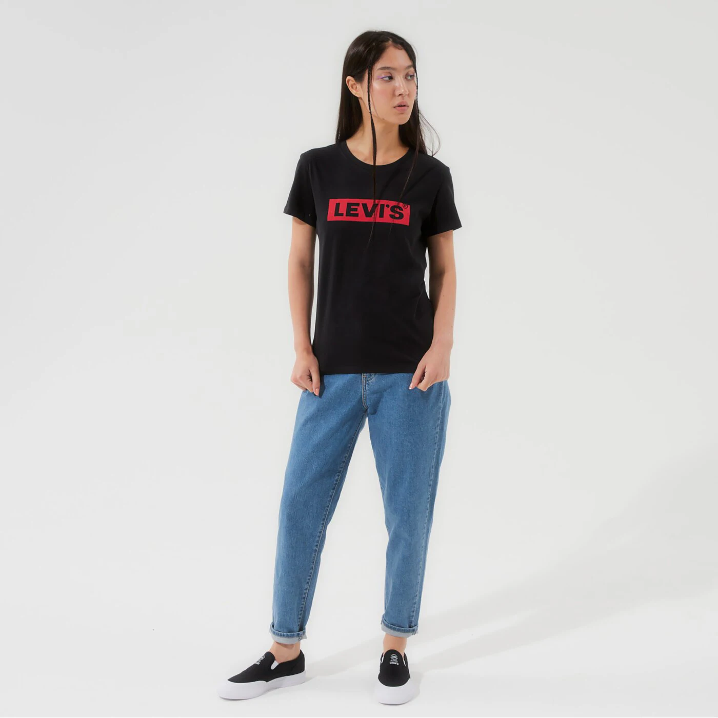 LEVI'S T-SHIRT THE PERFECT TEE Schwarz