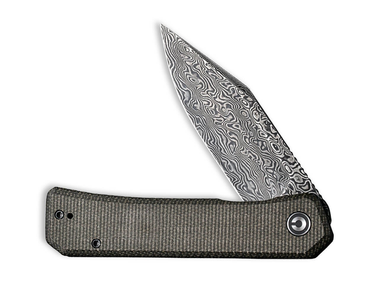 Relic Damascus Micarta Green