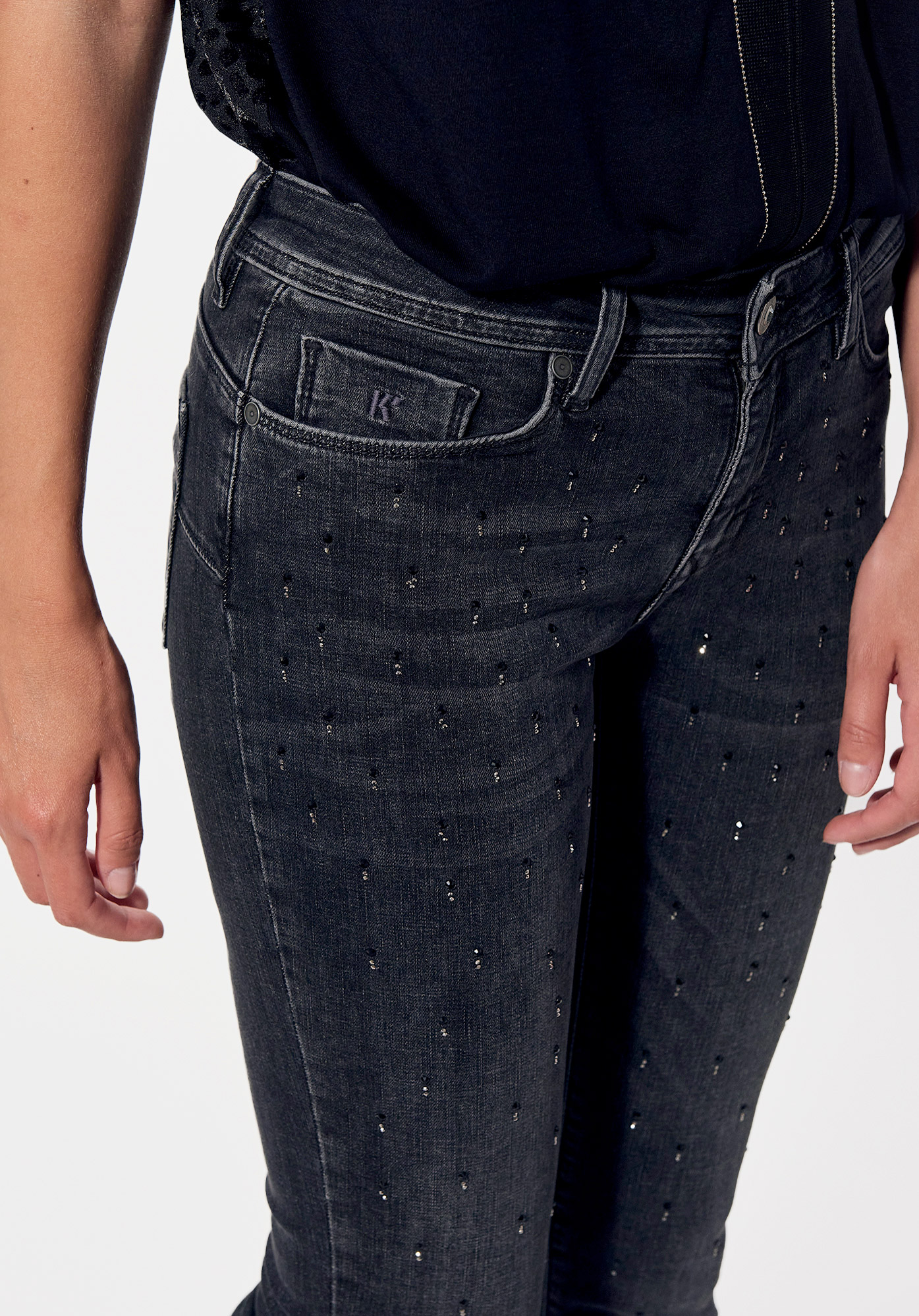 LOKA   Jean slim Femme noir