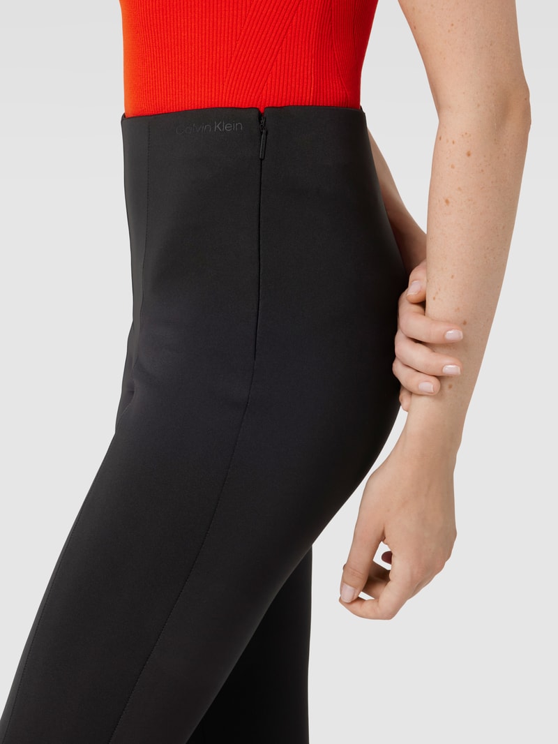 Leggings mit elastischem Bund in schwarz